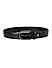 Black Textured Leather Belt